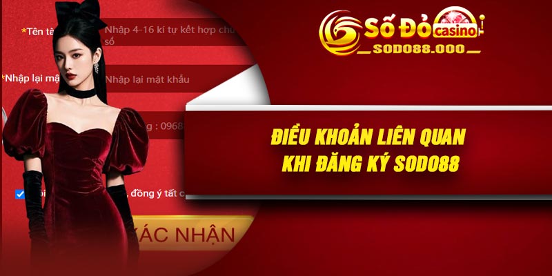 Điều khoản liên quan khi đăng ký Sodo88
