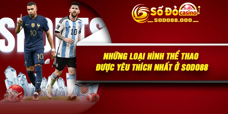 Những loại hình thể thao được yêu thích nhất ở Sodo88