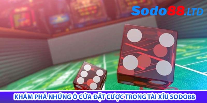 khám phá những ô cửa đặt cược trong tài xỉu sodo88